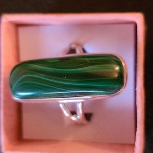 Malachite Sterling Silver Ring